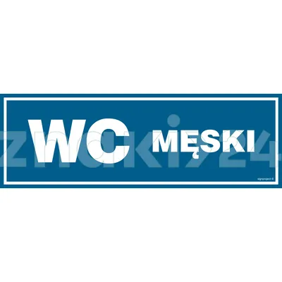 WC męski - Znak informacyjny - PA011