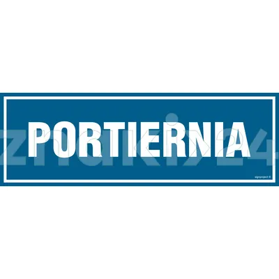 Portiernia - Znak informacyjny - PA006