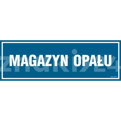 Magazyn opału - Znak informacyjny - PA356