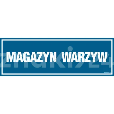 Magazyn warzyw - Znak informacyjny - PA368