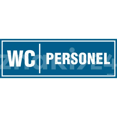 WC Personel - Znak informacyjny - PA322