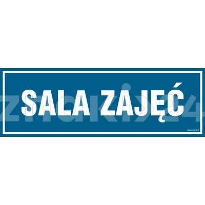 Sala zajęć - Znak informacyjny - PA163