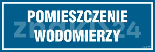 Pomieszczenie wodomierzy - Znak informacyjny - PA563