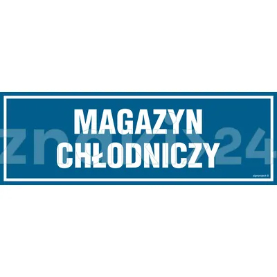 Magazyn chłodniczy - Znak informacyjny - PA342