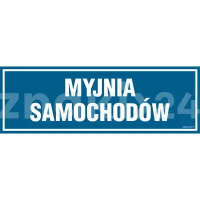 Myjnia samochodów - Znak informacyjny - PA052