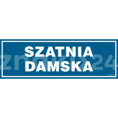 Szatnia damska - Znak informacyjny - PA015