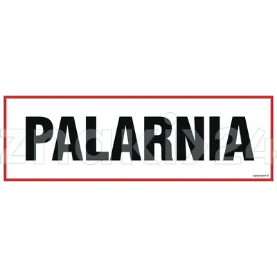 Palarnia - Znak informacyjny - NC117