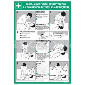 Podstawowe zabiegi resuscytacyjne i automatyczna defibrylacja zewętrzna - Instrukcja BHP - DD022