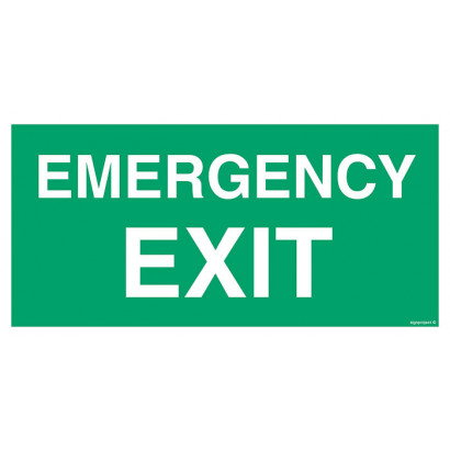 Znak - Emergency exit AC002