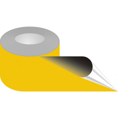 Znak - Taśma samoprzylepna żółta, podłogowa EA034