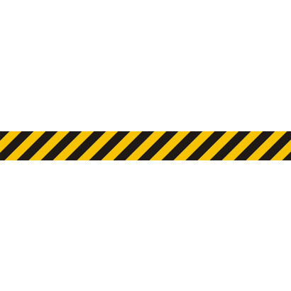 Znak - Pas ostrzegawczy żółto-czarny EB011