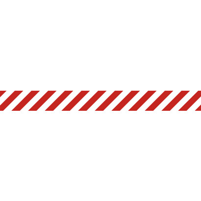 Znak - Pas ostrzegawczy biało-czerwony EB012