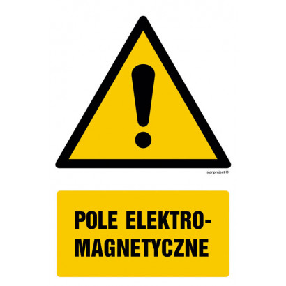 Znak - Pole elektromagnetyczne GF002