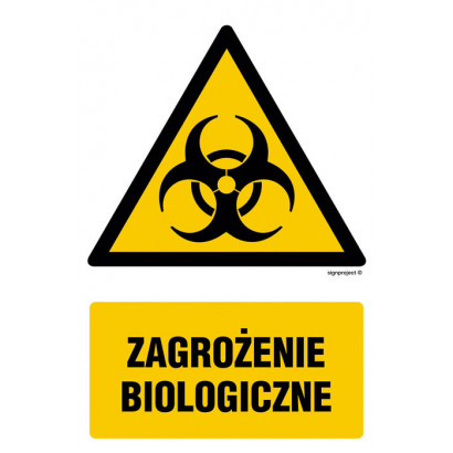 Znak, piktogram zagrożenia biologicznego (Biohazard)