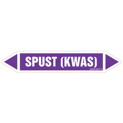 Znak - SPUST (KWAS) JF431