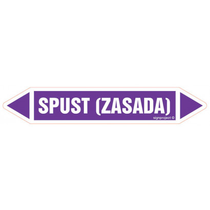 Znak - SPUST (ZASADA) JF432