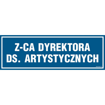 Znak - Z-ca Dyrektora ds. artystycznych PA131