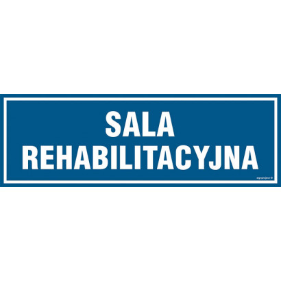 Znak - Sala rehabilitacyjna PA200