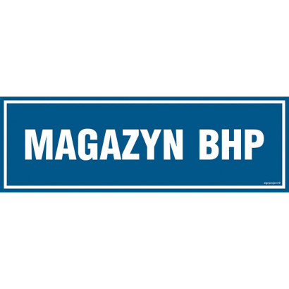 Znak - Magazyn BHP PA337