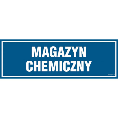 Znak - Magazyn chemiczny PA340