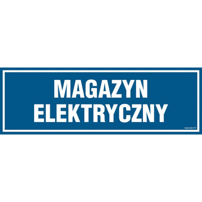 Znak - Magazyn elektryczny PA343