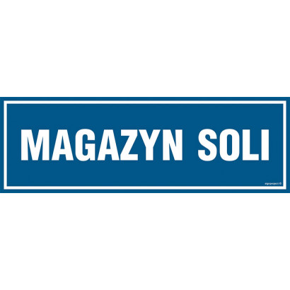 Znak - Magazyn soli PA365
