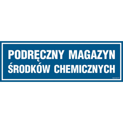 Znak - Podręczny magazyn środków chemicznych PA378