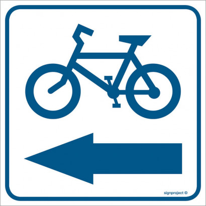 Znak - Kierunek ścieżki rowerowej 2 RA120